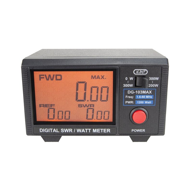 DG-103-MAX SWR &amp; PWR mler med digitalt display