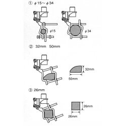 Diamond K-501 klemme til tagr�ling