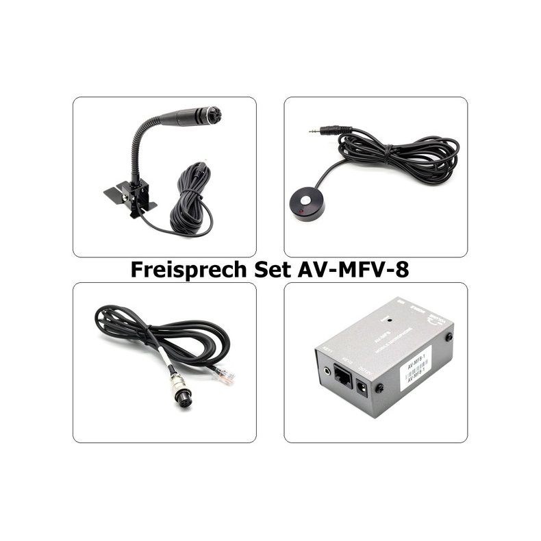 Freisprech Set AV-MFV-8 - RJ-12 Yaesu