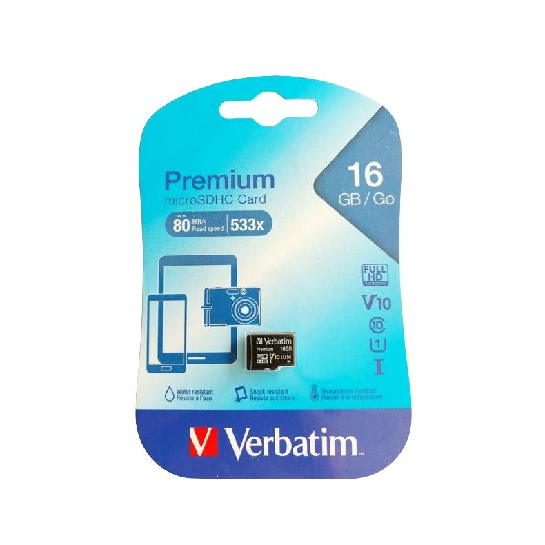 Micro SD hukommelseskort 16 GB