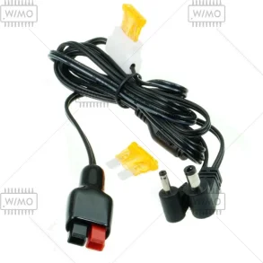 Strmkabel med 2 stik til IC-705 med Powerpole stik