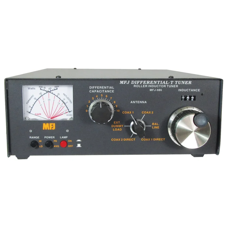 MFJ-986 Manuel. Antennetuner ubalanceret/balanceret/lang ledning 1,8-30 MHz, 1500W