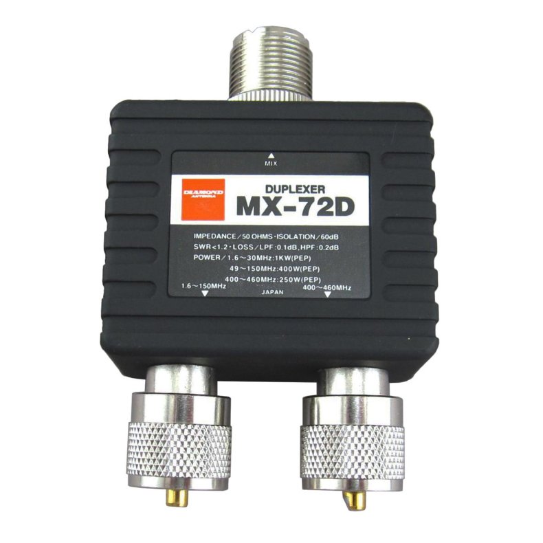 Diamond MX-72D Triplexer Frekvens:1.6-30/140-150/400-460Mhz