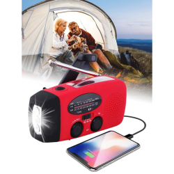 SolarBaby Hndsving Radio FM AM radio 2000mAh Rd