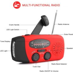 SolarBaby Hndsving Radio FM AM radio 2000mAh Rd