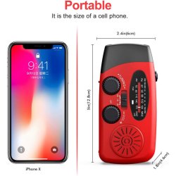 SolarBaby Hndsving Radio FM AM radio 2000mAh Rd